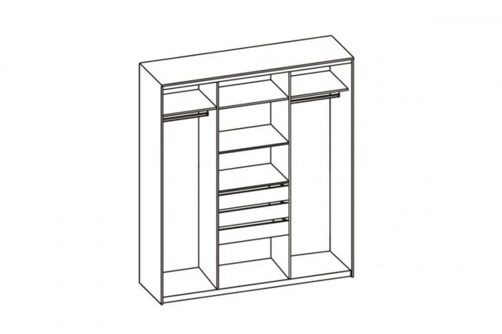 Схема сборки шкафа купе 3 дверный с зеркалом