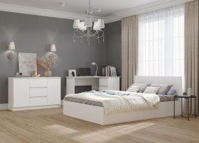 Кровать МОРИ КРМ 1200.1, белый в Екатеринбурге - germes-mebel.ru | фото