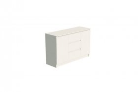 Комод МОРИ МК1200.3 Комод 2дв., 3ящ. Сатин в Екатеринбурге - germes-mebel.ru | фото