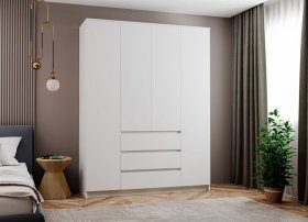 Шкаф Мори МШ1600, белый в Екатеринбурге - germes-mebel.ru | фото