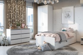Детская Токио Белый текстурный в Екатеринбурге - germes-mebel.ru | фото