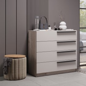 Комод Урбан КМ-02 Дуб смоки/Кашемир в Екатеринбурге - germes-mebel.ru | фото