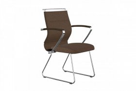 Кресло ErgoLife Sit Well M4-167K, коричневый/хром в Екатеринбурге - germes-mebel.ru | фото