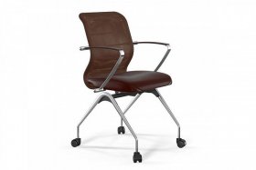 Кресло ErgoLife Sit 8 M4-9К основание F53.W02, темно-коричневый/хром в Екатеринбурге - germes-mebel.ru | фото