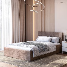 Кровать 120*200 см Ника КР-08 муссон в Екатеринбурге - germes-mebel.ru | фото