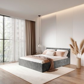 Кровать 140*200 см Ника КР-13 грифельный в Екатеринбурге - germes-mebel.ru | фото
