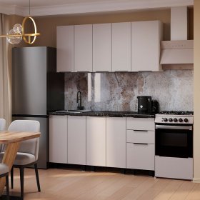 Кухня 1,6 м Эко кашемир в Екатеринбурге - germes-mebel.ru | фото