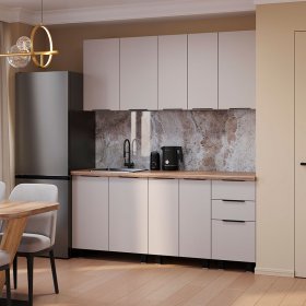 Кухня 1,8 м Эко кашемир в Екатеринбурге - germes-mebel.ru | фото