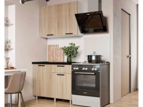 Кухня Ева 1,0 м дуб сонома в Екатеринбурге - germes-mebel.ru | фото