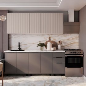 Кухня София 2,0 м муссон софт/айриш в Екатеринбурге - germes-mebel.ru | фото