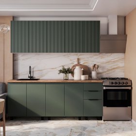 Кухня София 2,0 м авокадо в Екатеринбурге - germes-mebel.ru | фото