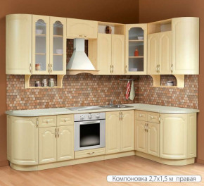 Кухонный гарнитур  Классика 2,7 х 1,5 м в Екатеринбурге - germes-mebel.ru | фото