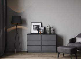 Комод Мори МК 1200.6, Графит в Екатеринбурге - germes-mebel.ru | фото