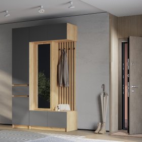 Прихожая Багира крафт/графит в Екатеринбурге - germes-mebel.ru | фото