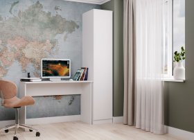 Шкаф пенал Мори МШ 400, белый в Екатеринбурге - germes-mebel.ru | фото