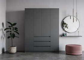 Шкаф Мори МШ1600.1, графит в Екатеринбурге - germes-mebel.ru | фото