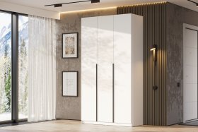Шкаф шк-5 Белый текстурный 1200 в Екатеринбурге - germes-mebel.ru | фото