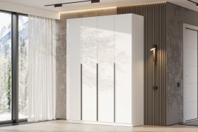 Шкаф шк-5 Белый текстурный 1600 в Екатеринбурге - germes-mebel.ru | фото