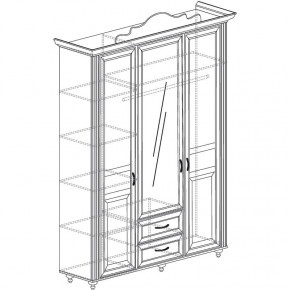 Шкаф 3-х дверный №563 "Алиса" в Екатеринбурге - germes-mebel.ru | фото