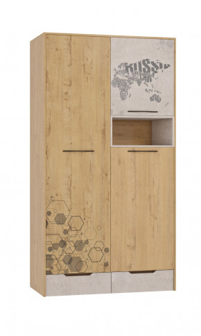 Шкаф для одежды 3 двери и 2 ящика Шк134.0 ДС Стэнфорд в Екатеринбурге - germes-mebel.ru | фото