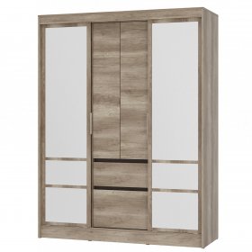 Шкаф-купе Энигма ШКК-06 дуб каньон/венге в Екатеринбурге - germes-mebel.ru | фото