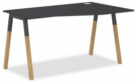 Стол офисный Forta FCT 1367(R), графит/антрацит в Екатеринбурге - germes-mebel.ru | фото