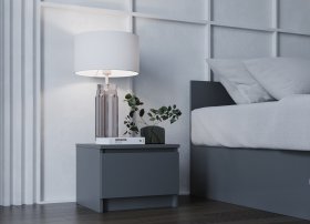 Тумба прикроватная МОРИ ТПМ400.1, ЛДСП Графит в Екатеринбурге - germes-mebel.ru | фото