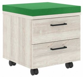 Тумбочка Xten XMC-2D.1A, сосна эдмонт/зеленый в Екатеринбурге - germes-mebel.ru | фото