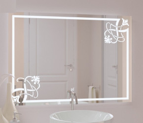 Зеркало в ванную Фаина с LED подсветкой в Екатеринбурге - germes-mebel.ru | фото