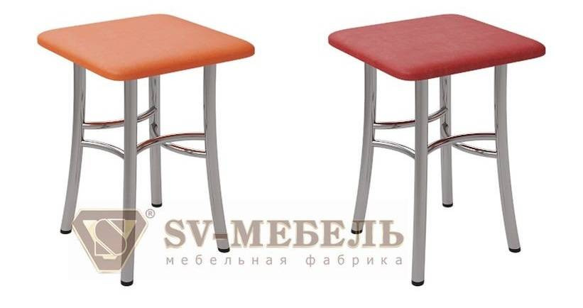 Табурет Классик 2 (хром) SV-Мебель в Екатеринбурге - germes-mebel.ru - фото